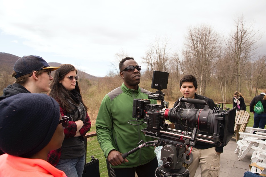 The Mason Film Lab is an opportunity for FAVS students to gain experience on location, working with a large-scale crew and set.