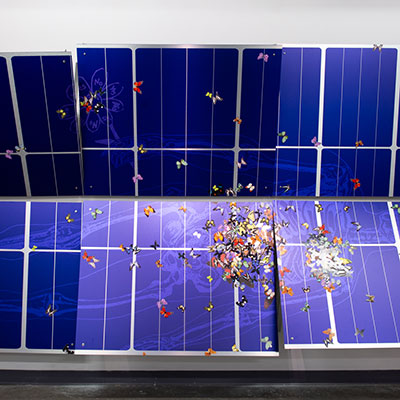 Jake Lehah's work called Felt, Flocked, and Folded - 2025