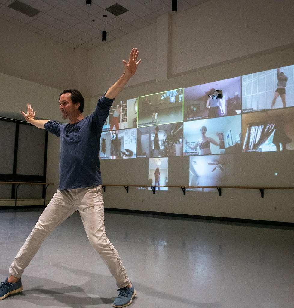 Christopher d'Amboise in front of the Window Wall