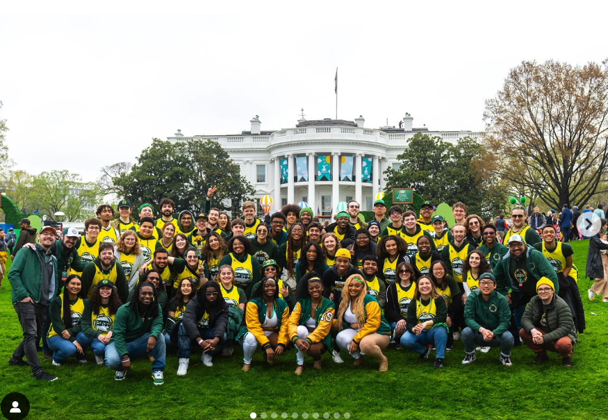 Green Machine Pep Band at the Whitehouse Egg Roll
