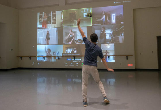 Christopher d'Amboise in front of the Window Wall