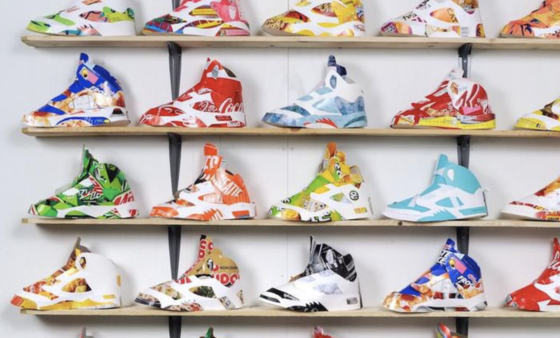Andy Yoder Exhibition of Air Jordan shoes