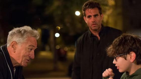 A still from the film "Ezra," featuring actors from left to right Robert de Niro, Bobby Cannavale, and William A. Fitzgerald. Photo by Bleeker Street Media LLC.